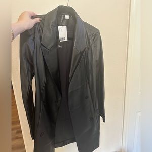 H&M (Vegan) Leather Coat